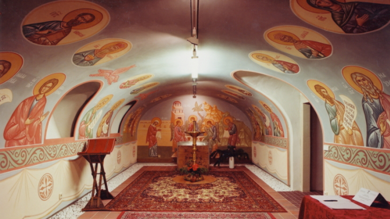 Innenansicht der Orthodoxen Kirche zum heiligen Kreuz