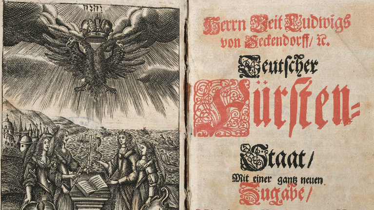 Ausschnitte aus Titelblättern verschiedener Werke wissenschaftlichen Inhalts