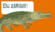 Grafik ein Krokodil mit einer Süprechblase mit der Aufschrift du zählst