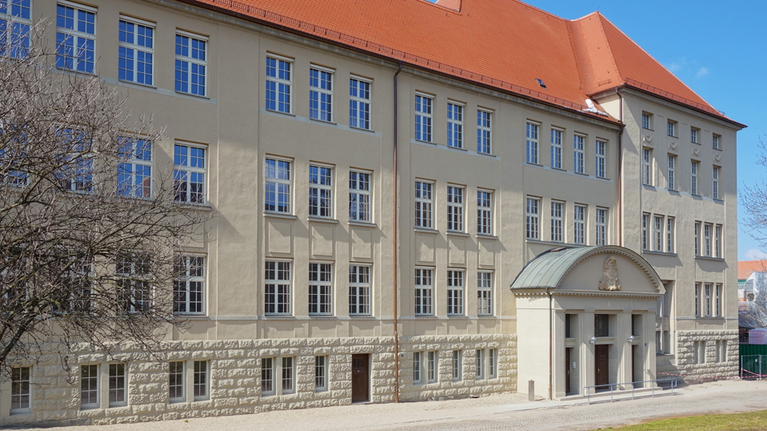View of the building of the former secondary school