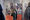 A woman visits the mobile exhibition Hallescher Pietismus und Reformation at the Representation of the State of Saxony-Anhalt in Berlin.