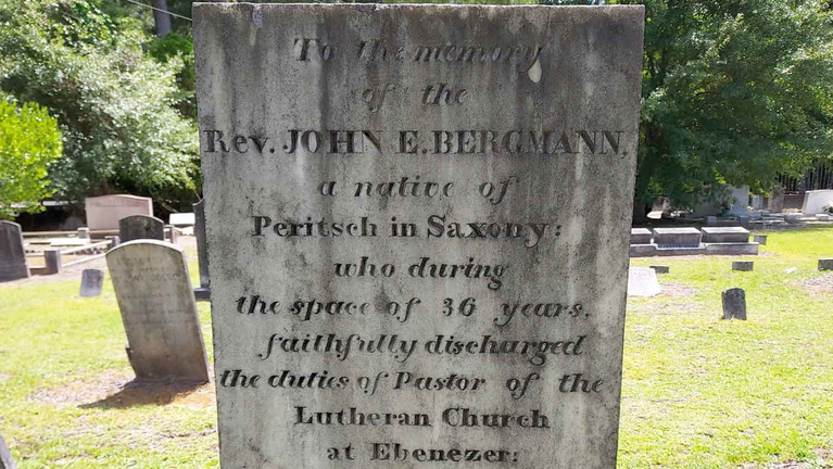 Grabstein Johann Ernst Bergmanns