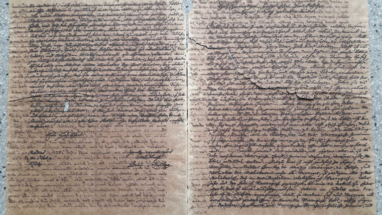 Zustand der Handschrift vor der Restaurierung