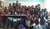 Group photo with artist: Christine Bergmann with a girl school class