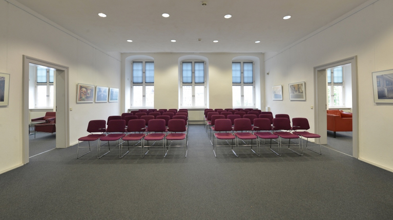 Amerika-Zimmer auf der Tagungsetage im Historischen Waisenhaus