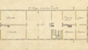 Top floor of the Pädagogium with specially designated classrooms, detail of a plan drawing, c. 1750