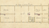 Oberste Etage des Pädagogiums mit speziell ausgewiesenen Unterrichtsräumen, Ausschnitt einer Planzeichnung, um 1750