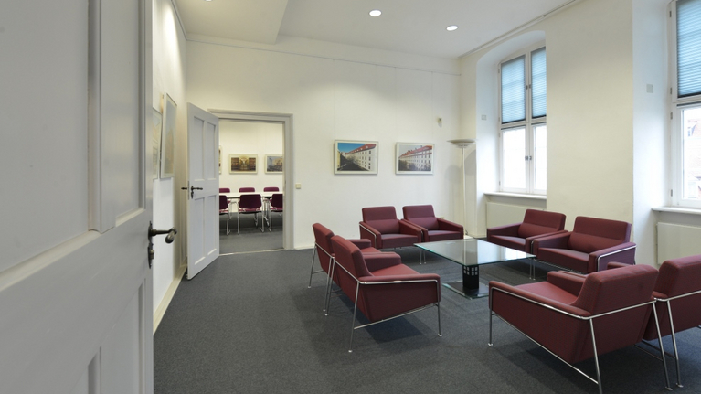 Ungarn-Lobby auf der Tagungsetage im Historischen Waisenhaus
