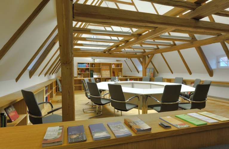 Bibelmansarde im Dachgeschoss des Francke-Wohnhauses