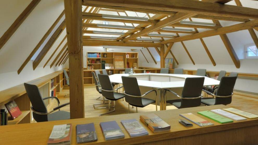 Bibelmansarde im Dachgeschoss des Francke-Wohnhauses